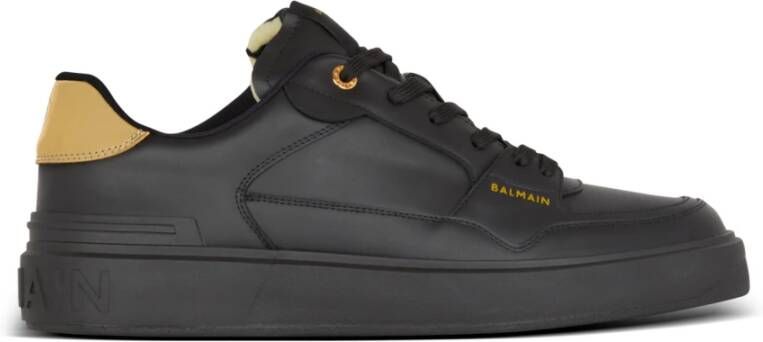 Balmain B-Court Flip trainers in kalfsleer Black Heren