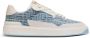 Balmain B-Court Flip trainers in monogram PB Labyrinth denim Blue Dames - Thumbnail 1