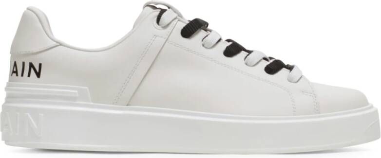 Balmain B-Court smooth leather trainers Wit Dames