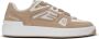 Balmain B-Court Skate trainers in fleece en kalfsleer Beige Dames - Thumbnail 1