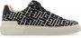 Balmain B-Court trainers met jacquard monogram Black Dames - Thumbnail 1