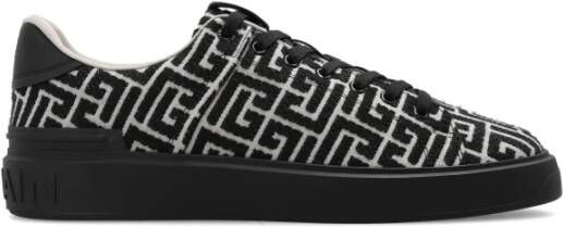 Balmain B-Court trainers met jacquard monogram Black Heren