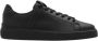 Balmain Zwarte Leren Court Sneakers Black Heren - Thumbnail 1