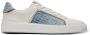 Balmain B-Court trainers in leer en denim Blue Heren - Thumbnail 1