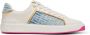 Balmain B-Court trainers in leer en denim White Dames - Thumbnail 7