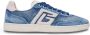 Balmain Blauwe Lace-Up Swan Sneakers Blue Heren - Thumbnail 1