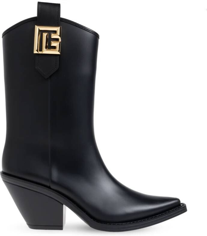 Balmain Rubber Tess PB cowboy laarzen Black Dames