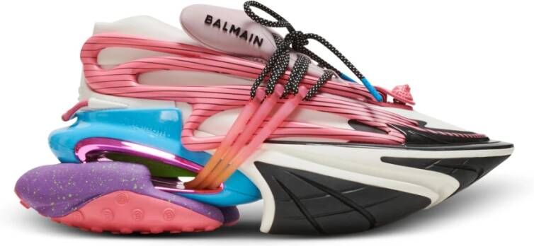 Balmain Eenhoorn trainers van neopreen en leer Meerkleurig Dames