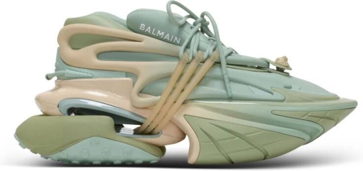 Balmain Eenhoorntrainers van neopreen en kalfsleer Multicolor Dames