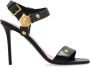 Balmain Gehakte Eva-sandalen in kalfsleer Black Dames - Thumbnail 8