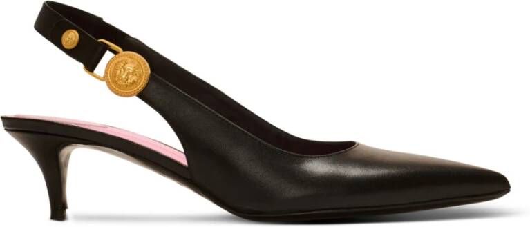 Balmain Eva kitten slingbacks in kalfsleer Black Dames