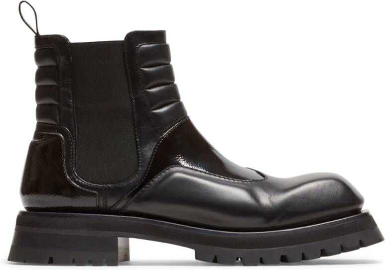 Balmain Smooth leather Army Phil Chelsea boots Zwart Heren