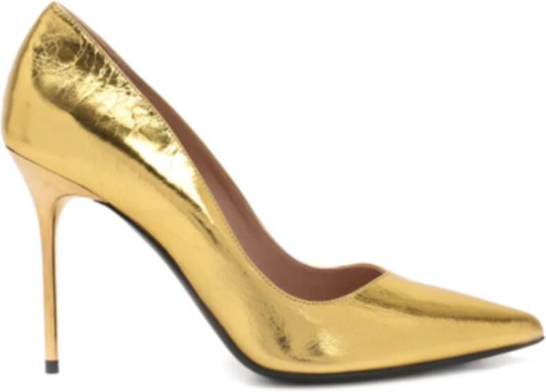 Balmain Gouden Leren Pumps voor Dames Yellow Dames