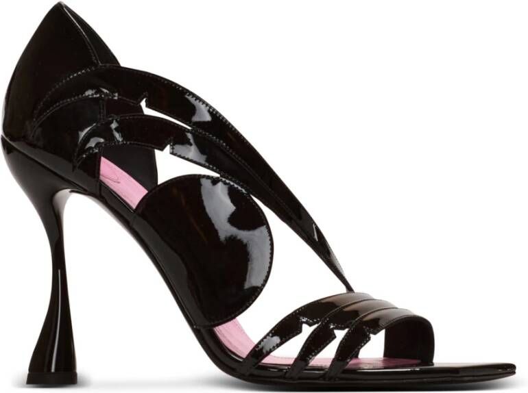 Balmain Heeled Eden sandalen in lakleer Black Dames