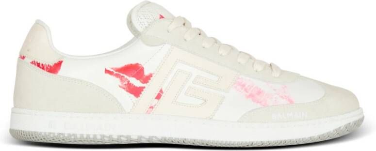 Balmain Kalfsleren Zwaan trainers White Heren