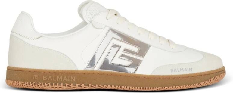 Balmain Kalfsleren Zwaan trainers White Heren