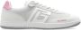 Balmain Zwaan trainers in kalfsleer en suède White Dames - Thumbnail 1