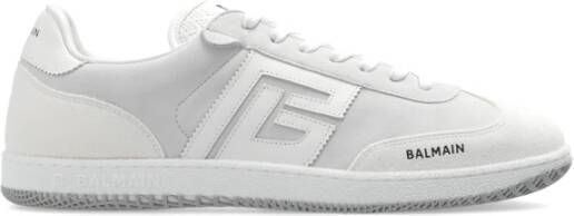 Balmain Lage Top Vetersneakers White Heren