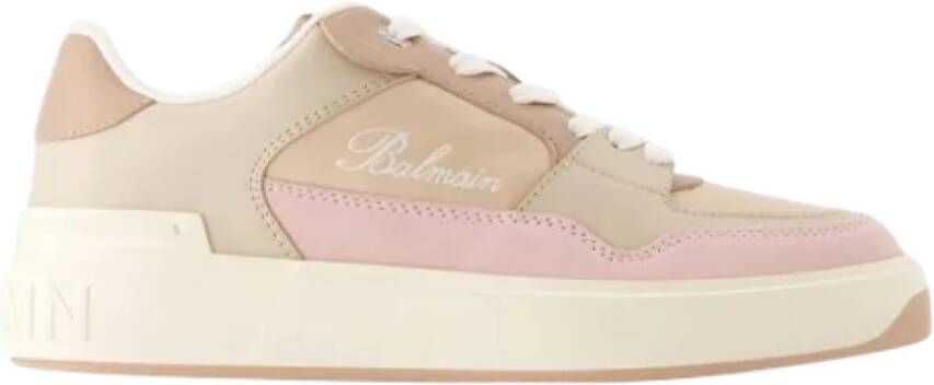 Balmain Leather sneakers Pink Dames