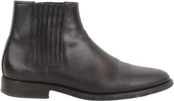 Balmain Pre-owned Leather boots Black Dames