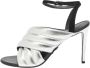 Balmain Pre-owned Leather sandals Gray Dames - Thumbnail 1