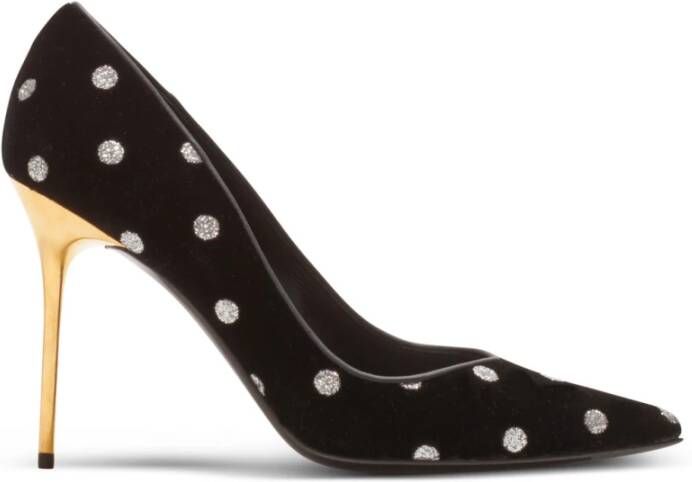 Balmain Ruby High Heels met Polka Dots Black Dames