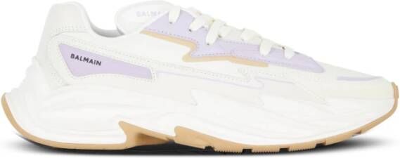 Balmain Run-Row imitatieleer trainers Beige Dames