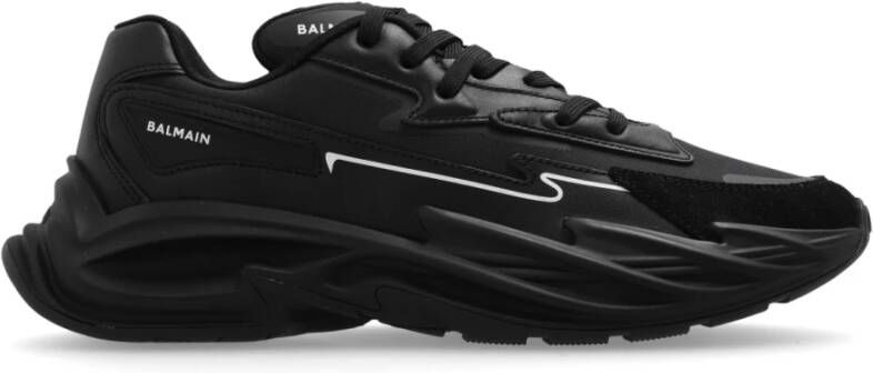 Balmain Run-Row imitatieleer trainers Black Dames