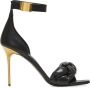 Balmain Zwarte Gevlochten Hoge Hak Pumps Black Dames - Thumbnail 1