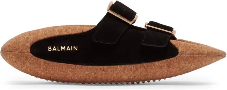 Balmain Sliders Zwart Heren