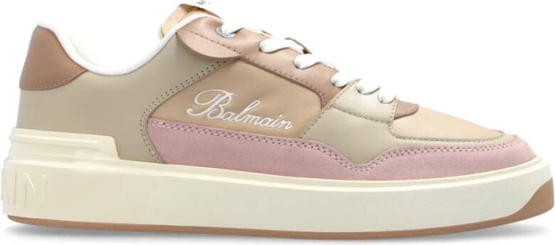 Balmain B-Court Flip trainers in kalfsleer Multicolor Dames