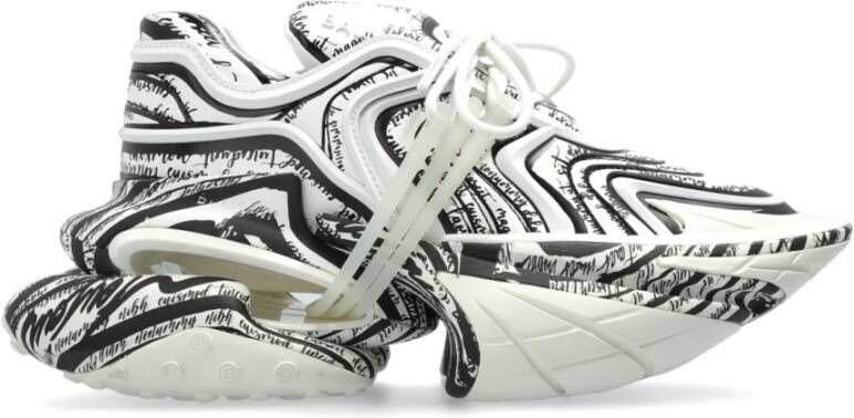 Balmain Unicorn Wave trainers met 'Love Letter' print White Dames