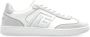 Balmain Zwaan trainers in kalfsleer en suède White Dames - Thumbnail 1