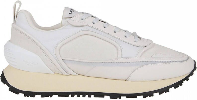 Balmain Racer sneaker met leren en suède details