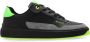 Balmain B-Court Flip trainers in kalfsleer en suède Black Heren - Thumbnail 11