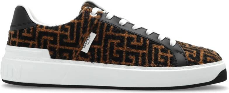 Balmain Sportschoenen 'B-Court' Brown Heren