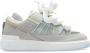 Balmain B-Court Puffy Skate sneakers van kalfsleer en suède Gray Heren - Thumbnail 1