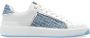 Balmain B-Court trainers in leer en denim Blue Heren - Thumbnail 13