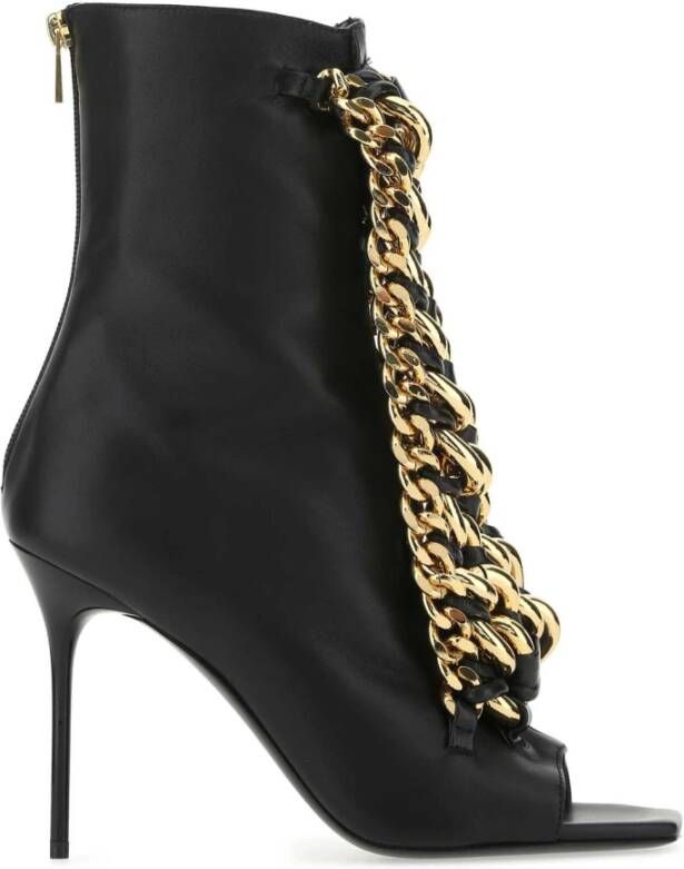 Balmain Stijlvolle Ketting Sandalen Black Dames