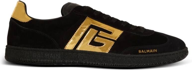 Balmain Suede Swan trainers Black Dames