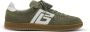 Balmain Suede Swan trainers Green Dames - Thumbnail 1