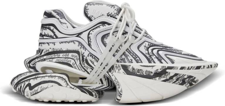 Balmain Unicorn Wave trainers met 'Love Letter' print White Dames