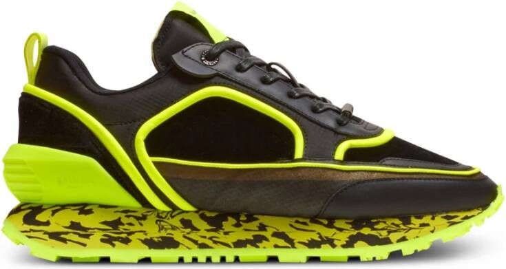 Balmain Velvet nylon en mesh Racer lage sneakers Multicolor Heren