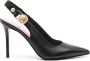 Balmain Zwarte Leren Casual Pumps Black Dames - Thumbnail 1