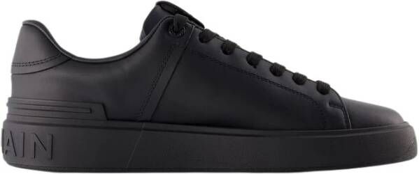 Balmain Zwarte Sneakers B-Court-Calfskin Black Heren