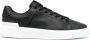 Balmain Zwarte Leren Sneakers Ronde Neus Vetersluiting Black Heren - Thumbnail 1