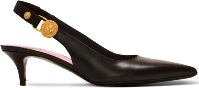 Balmain Eva kitten slingbacks in kalfsleer Black Dames