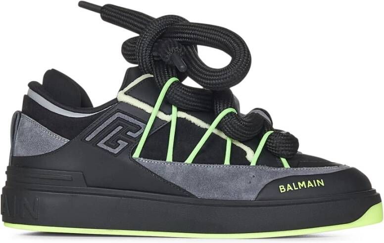 Balmain Zwarte Sneakers Luxe Stijl Black Heren