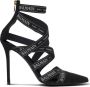 Balmain Zwarte Stiletto Hak Suède Afwerking Black Dames - Thumbnail 1