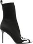 Balmain Zwarte Stretch Enkellaarzen Black Dames - Thumbnail 1